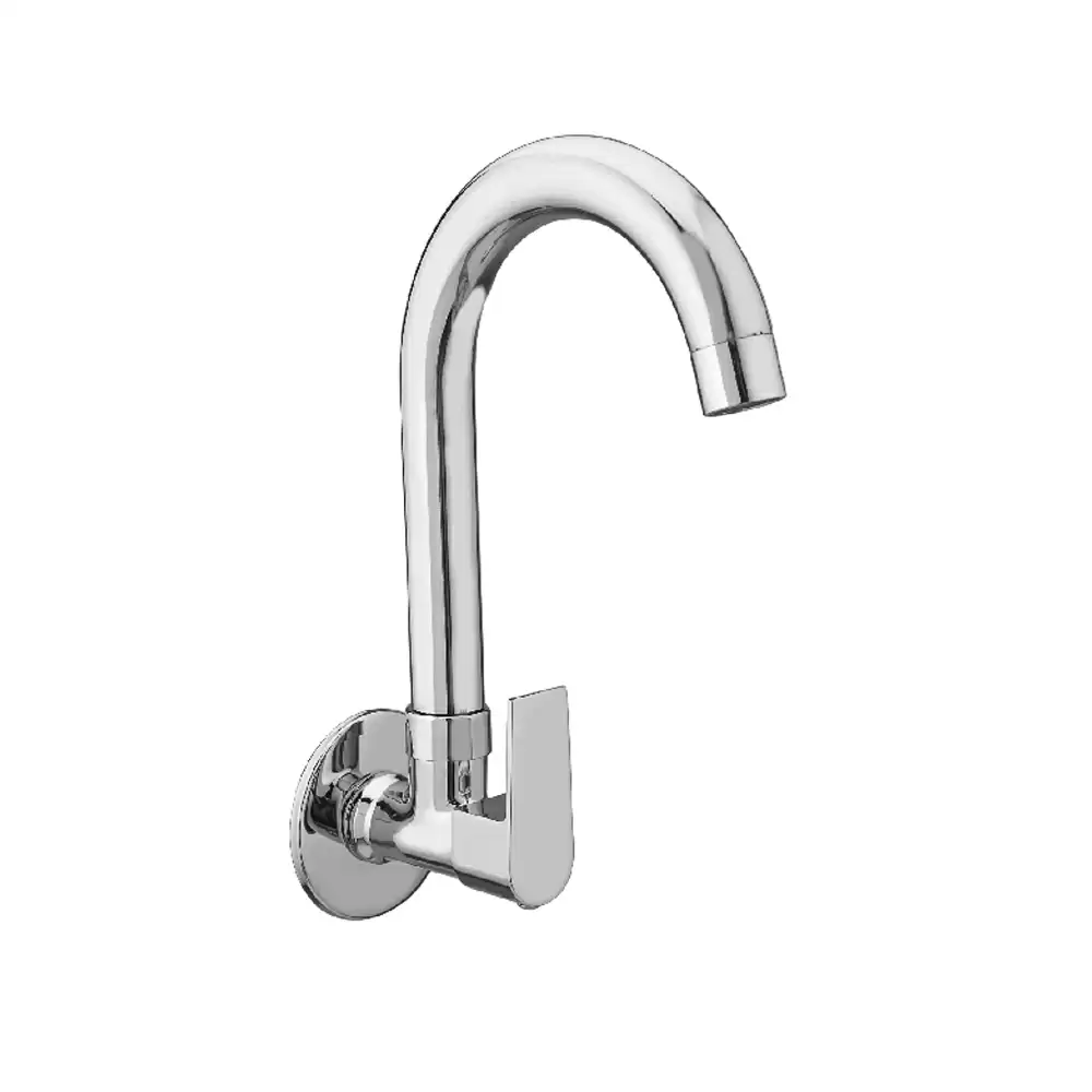 Aquee Aria Single Lever wall Sink Cock - Chrome