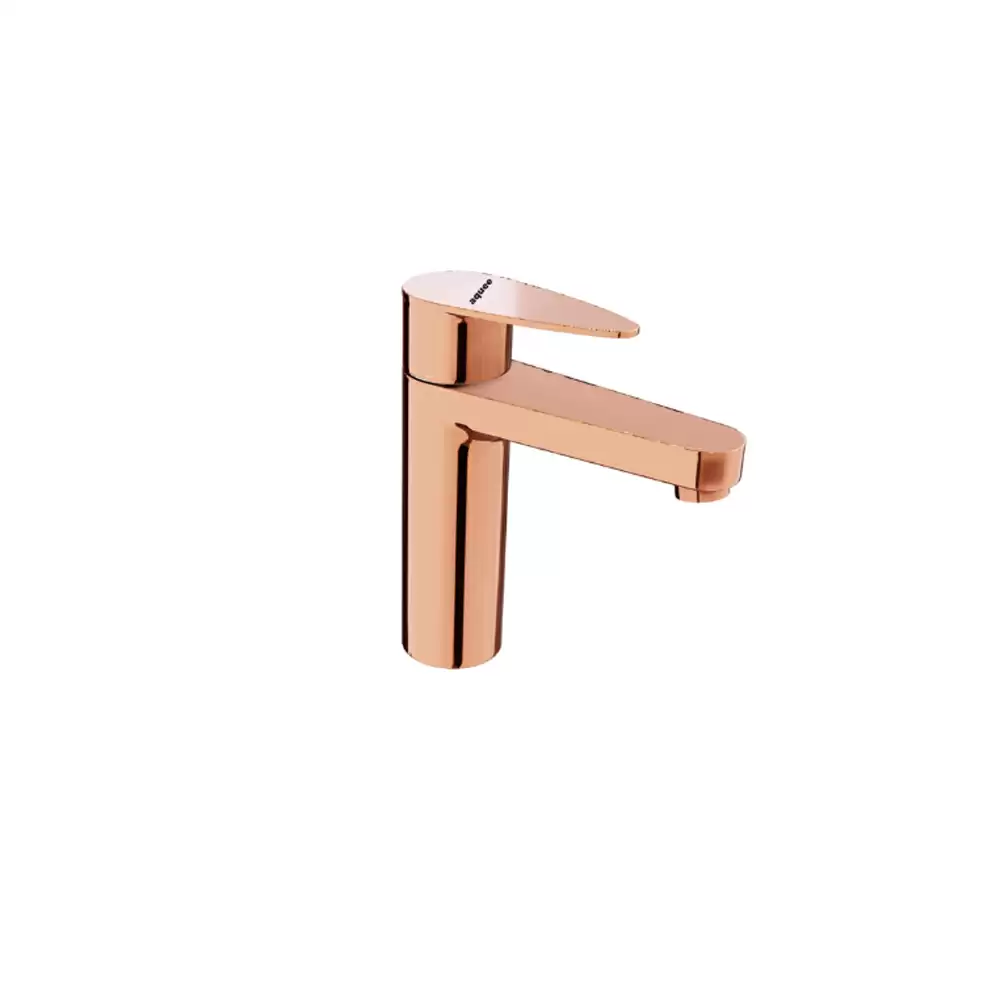 Aquee Wignet Single Lever Brass Basin Mixer- Rose Gold