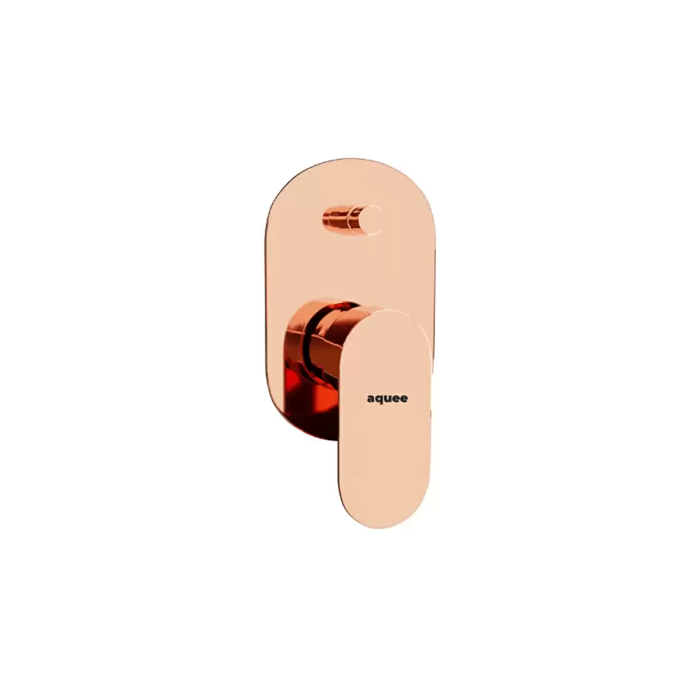 Aquee Opel 2 Inlet High Flow Push Diverter Exposed Part - Rose Gold