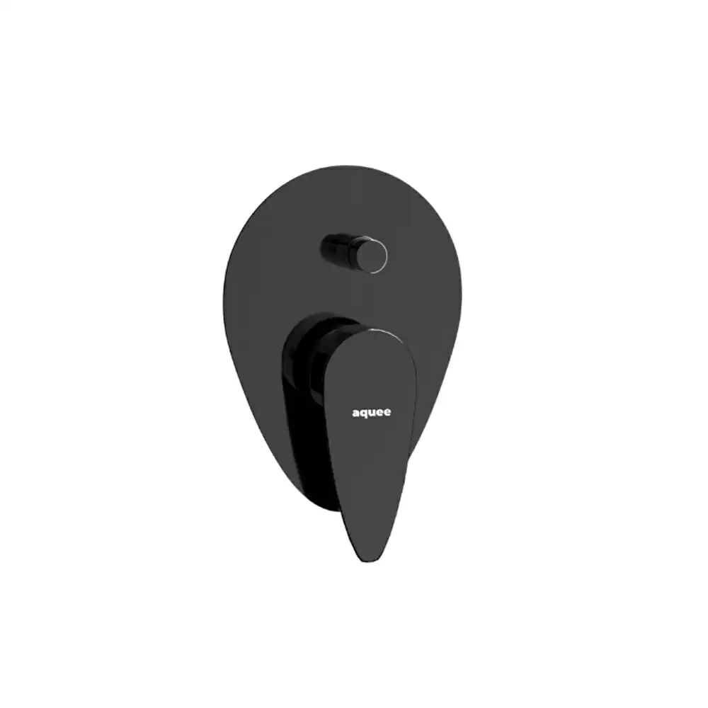 Aquee Wignet 2 Inlet High Flow Push Diverter Single Lever Exposed Part - Black