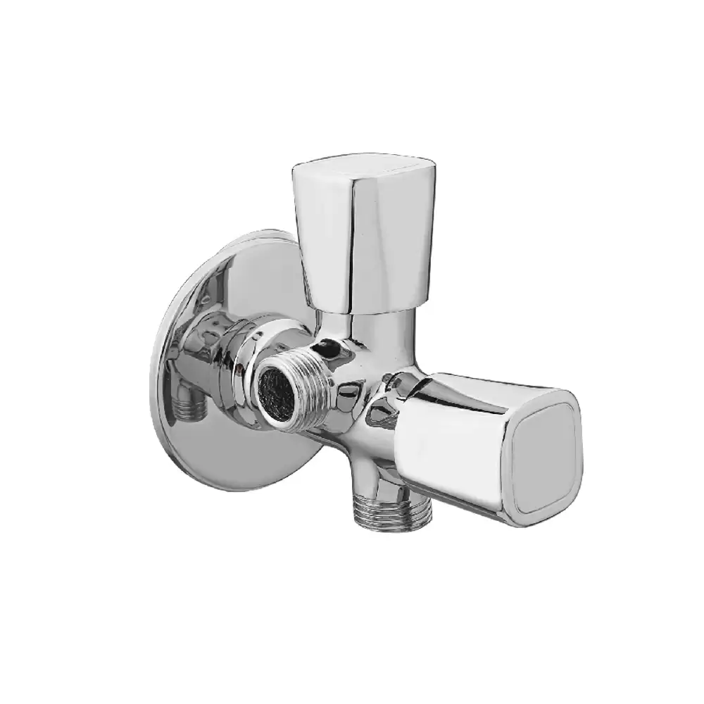 Aquee Dove 2 Way Angle Valve with Flange - Chrome