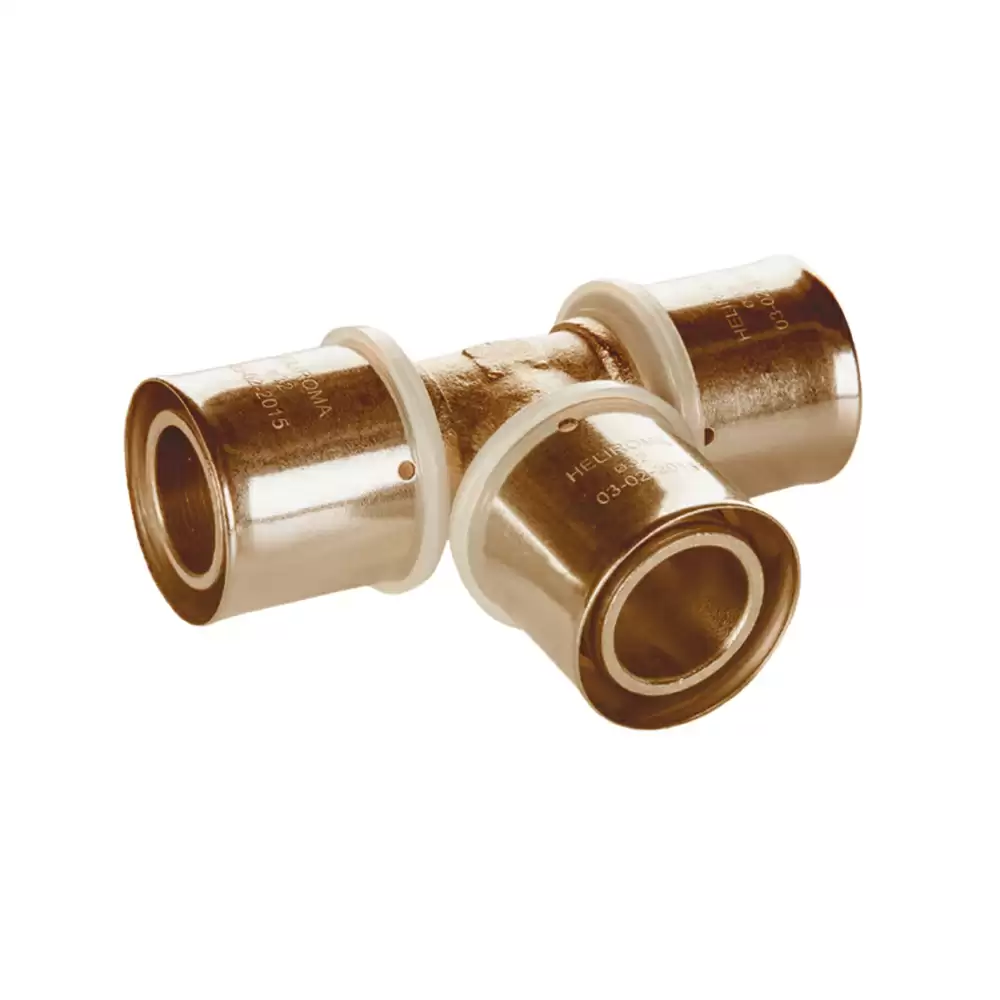 Huliot K230025 25 x 25 x 25 mm Equal Tee- Brass