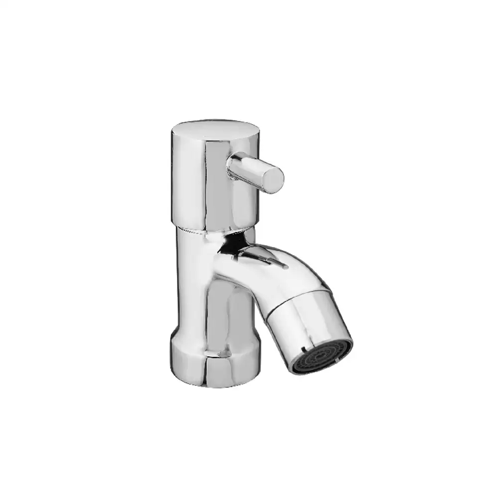 Aquee Magic Pillar Cock Tap with Flange - Chrome