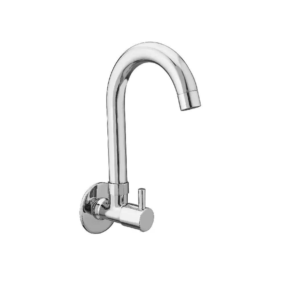 Aquee Magic Single Lever Wall Sink Cock Mixer - Chrome