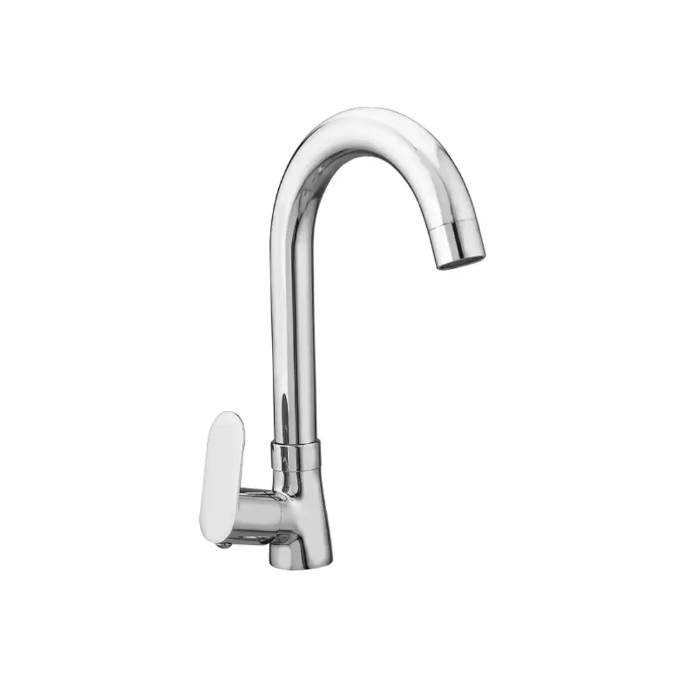 Aquee Opel Swan Neck Single Lever Sink Tap - Chrome