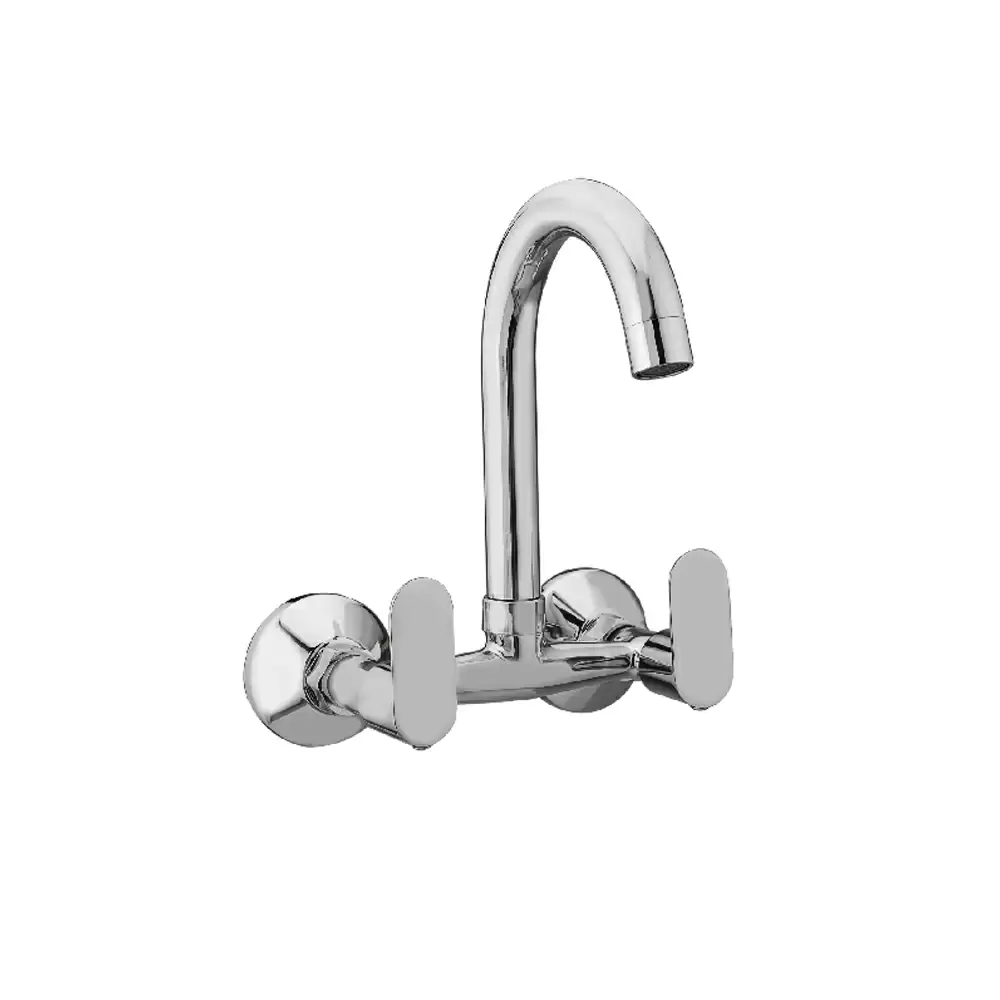 Aquee Opel Wall Mounted Sink Mixer with 2 Lever - Chrome