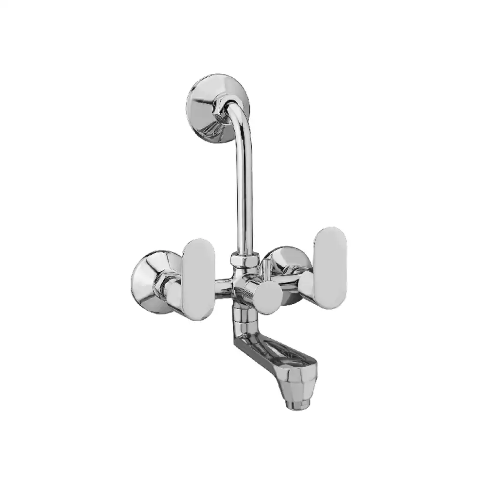 Aquee Opel 2 in 1 Wall Mixer with Flanges - Chrome