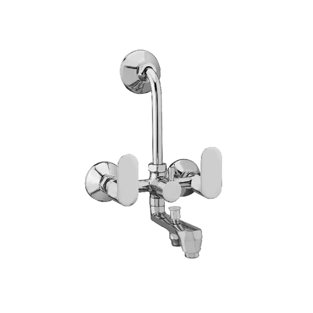 Aquee Opel 3 in 1 Wall Mixer with Flanges - Chrome