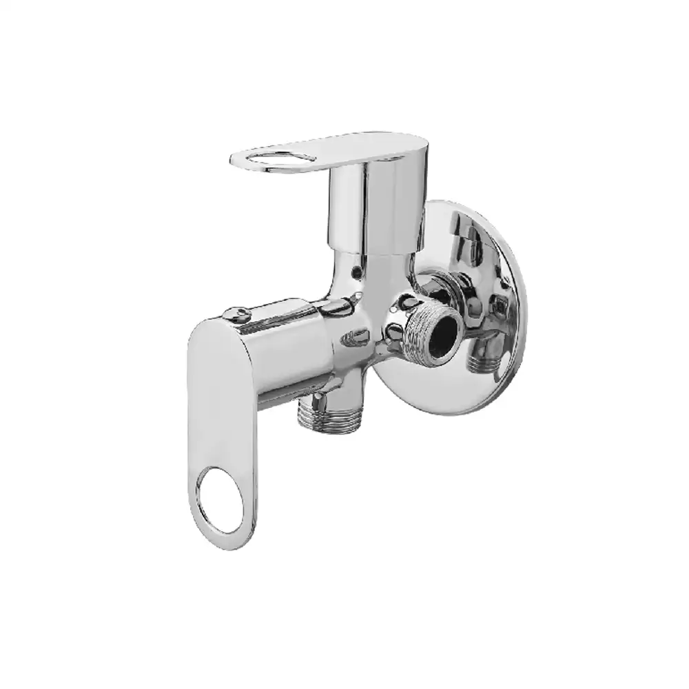 Aquee Oreo 2 Way Angle Valve with Flange - Chrome