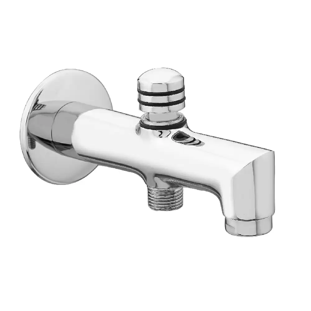 Aquee Oreo Bath Tub Tip Ton Spout with Diverter & Flange - Chrome