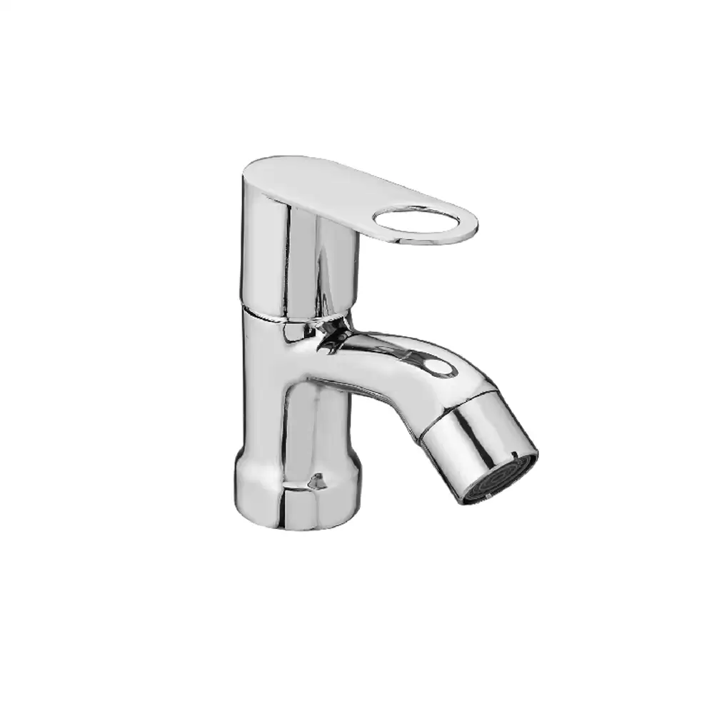 Aquee Oreo Mini Pillar Cock Tap with Flange - Chrome