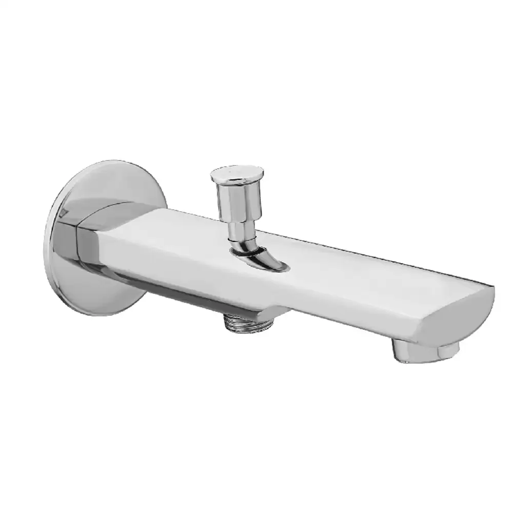 Aquee Aria Bathtub Tip Ton Spout with Flange - Chrome