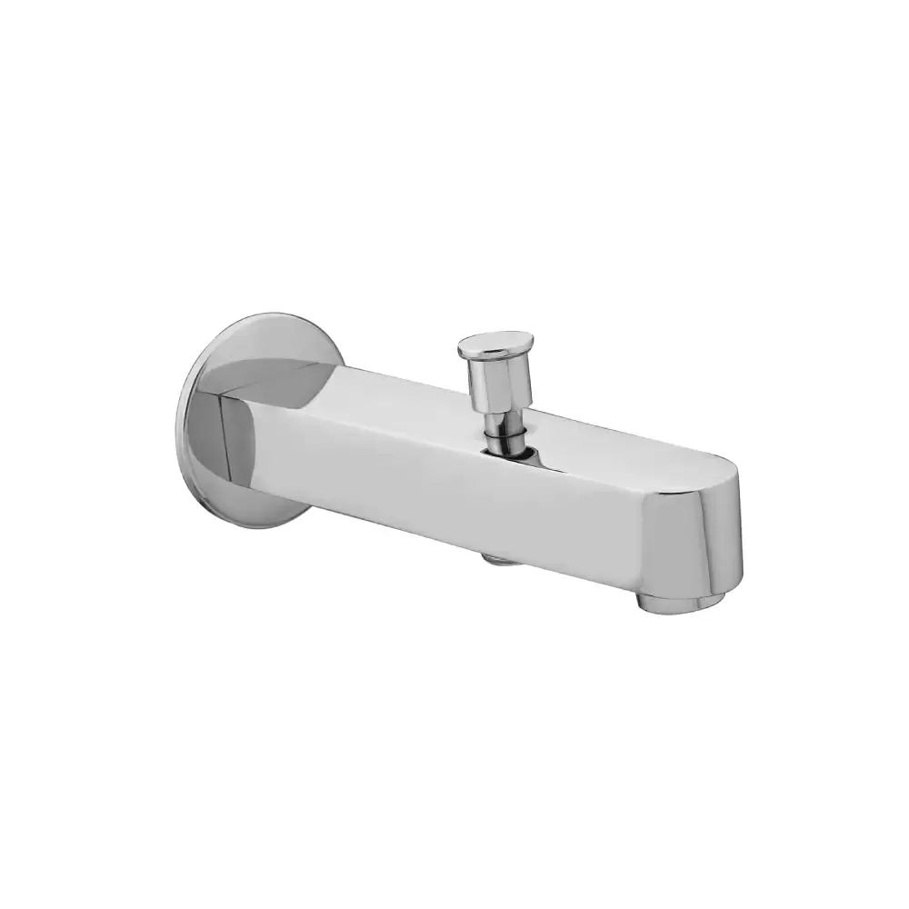 Aquee Wignet Bathtub Tip Ton Brass Spout with Flange - Chrome