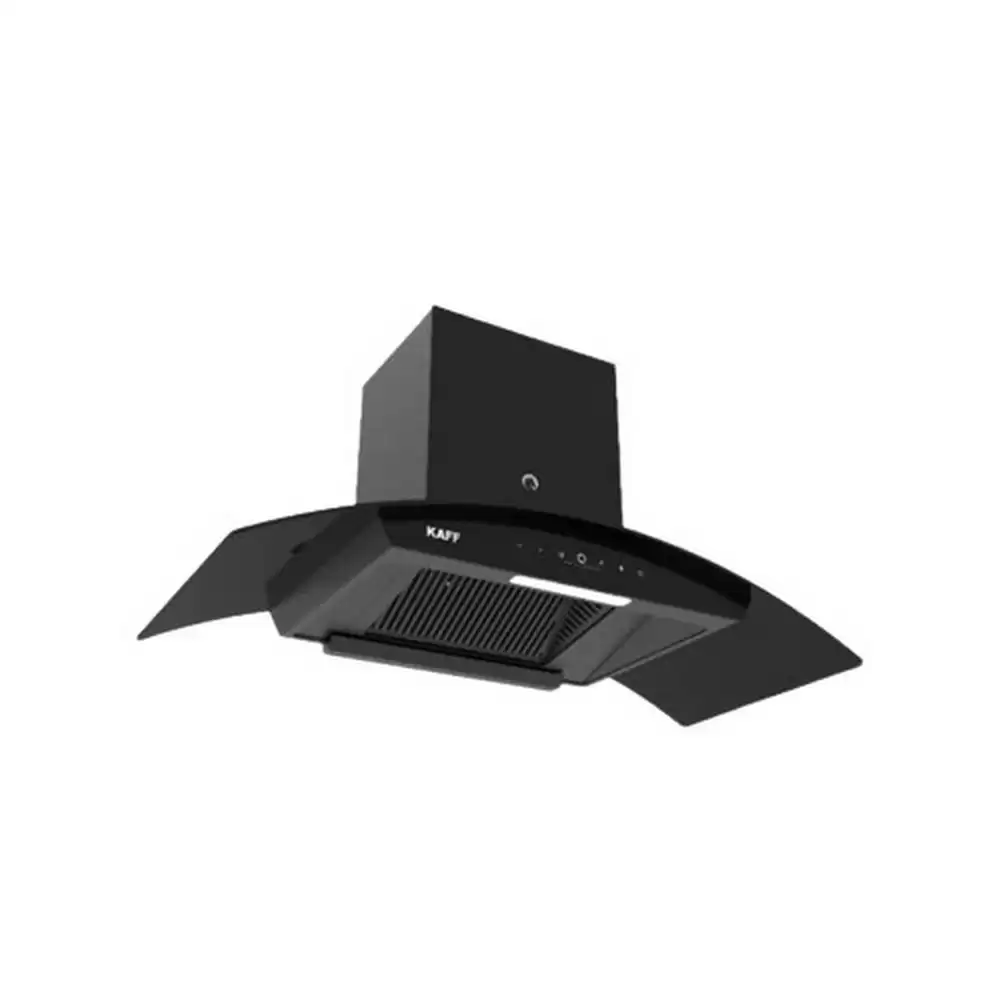 Kaff VASCO 90 DC Dry Heat Auto Clean Filterless Kitchen Chimney with Gesture Control- Matt Black