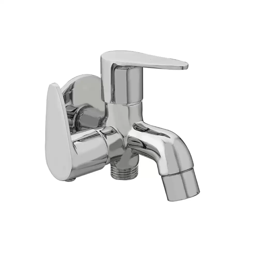 Aquee Wignet 2 Way Bib Cock Tap with Flange - Chrome