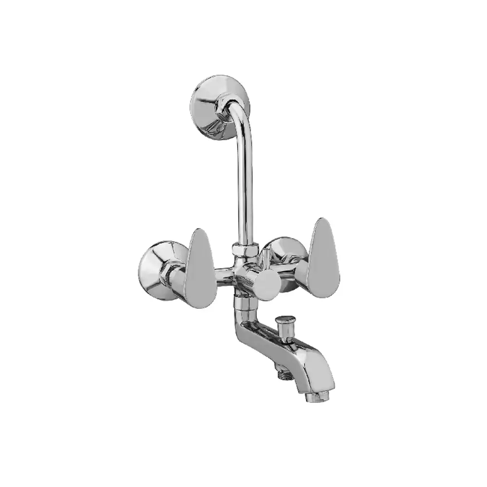 Aquee Wignet Brass Wall Mixer 3 in 1 with Flanges - Chrome