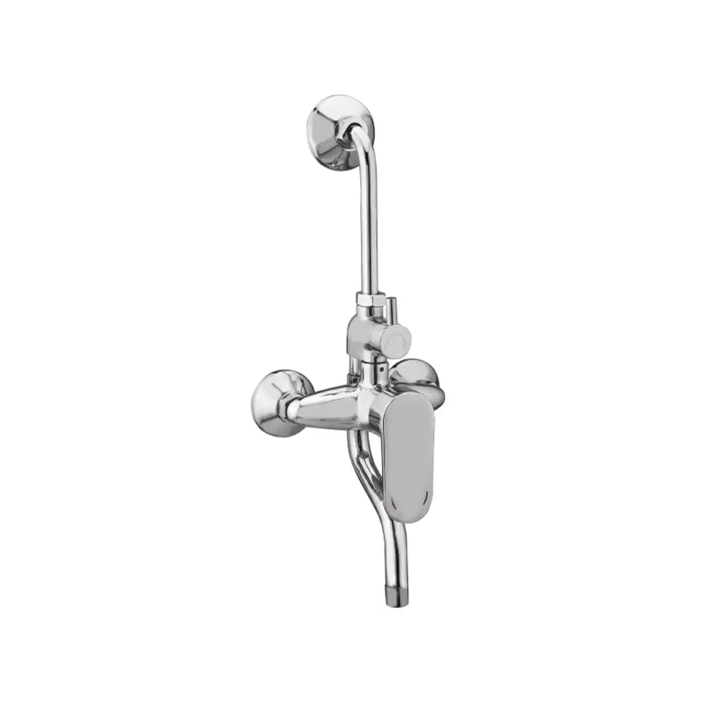 Aquee Opel Single Lever Bath & Shower Mixer with Flanges - Chrome