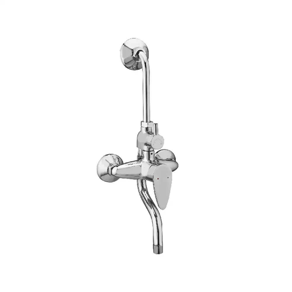 Aquee Wignet Single Lever Bath & Shower Mixer with Flanges - Chrome