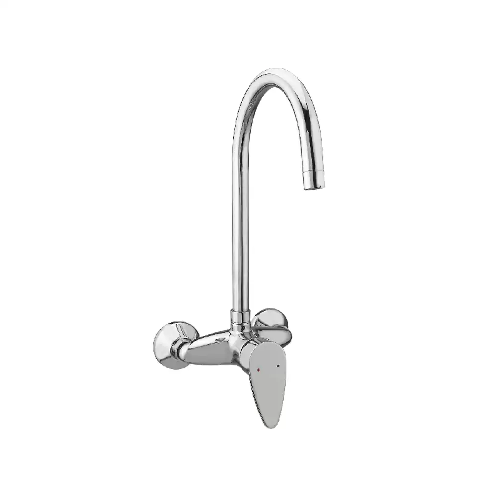 Aquee Wignet Wall Mounted Brass Sink Mixer 40 mm - Chrome