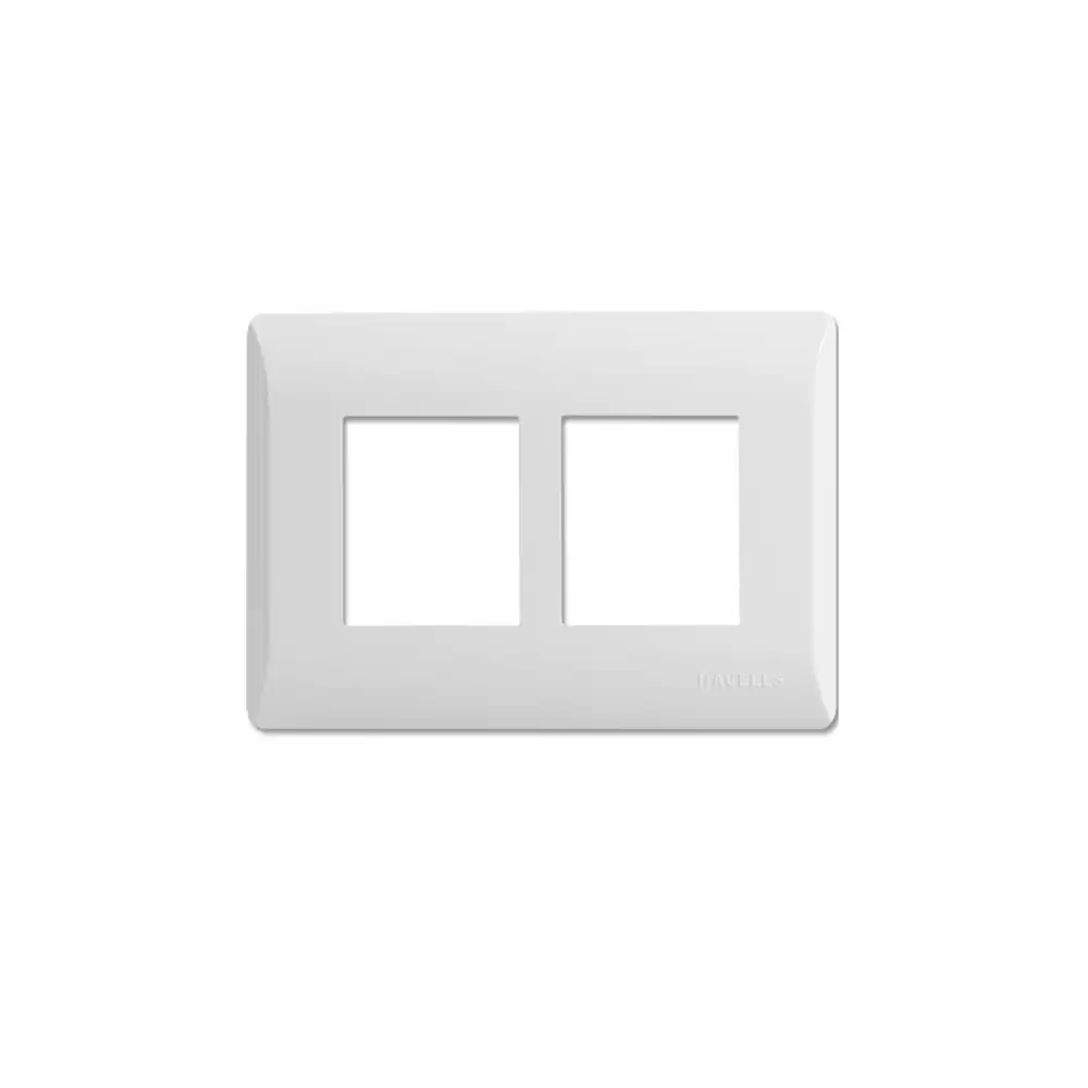 Havells Coral 4 Module Cover Plate - Plus White