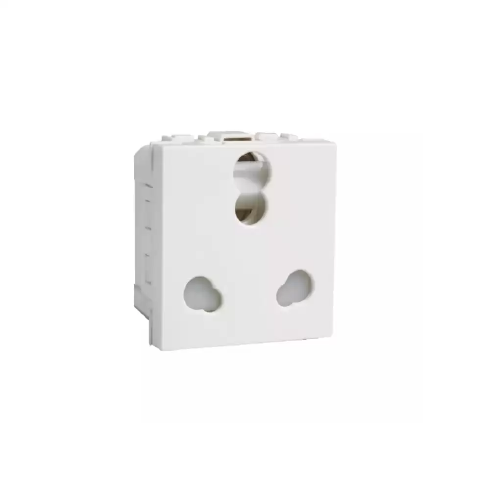 Havells Coral Heavy Duty 16 Amp Shuttered Socket - White