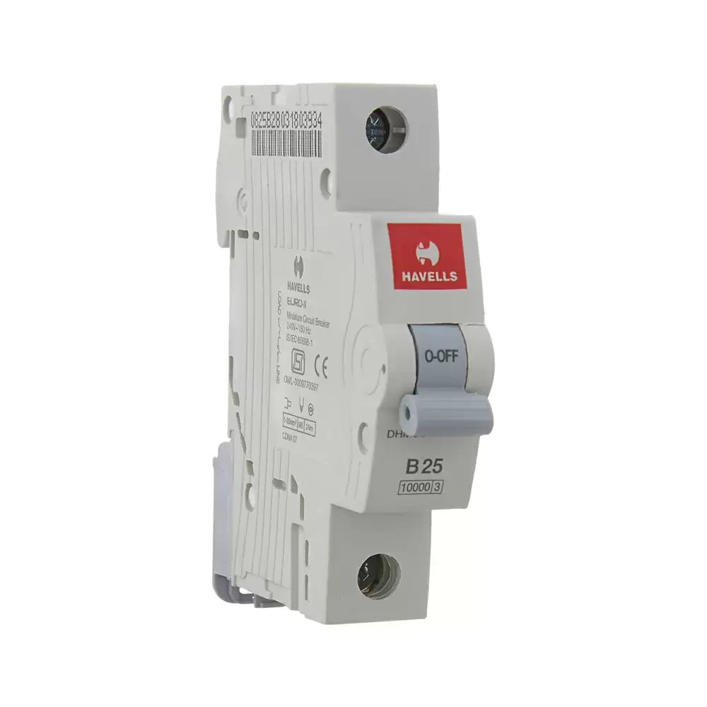 Havells Single Pole 25 Amp Mcb - White