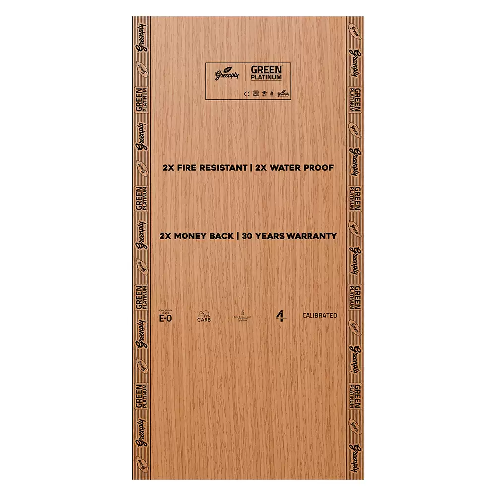 Greenply Ecotec Platinum 710 18 mm Thick Plain BWP Plywood (8 L x 4 W) Feet - (Gurjan)