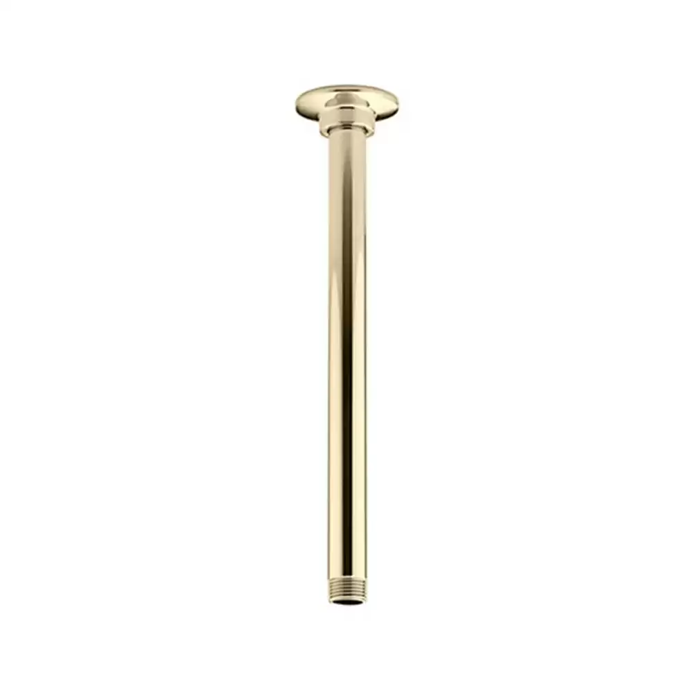 Kohler Ceiling Mounted Round 254 mm Shower Arm - French Gold