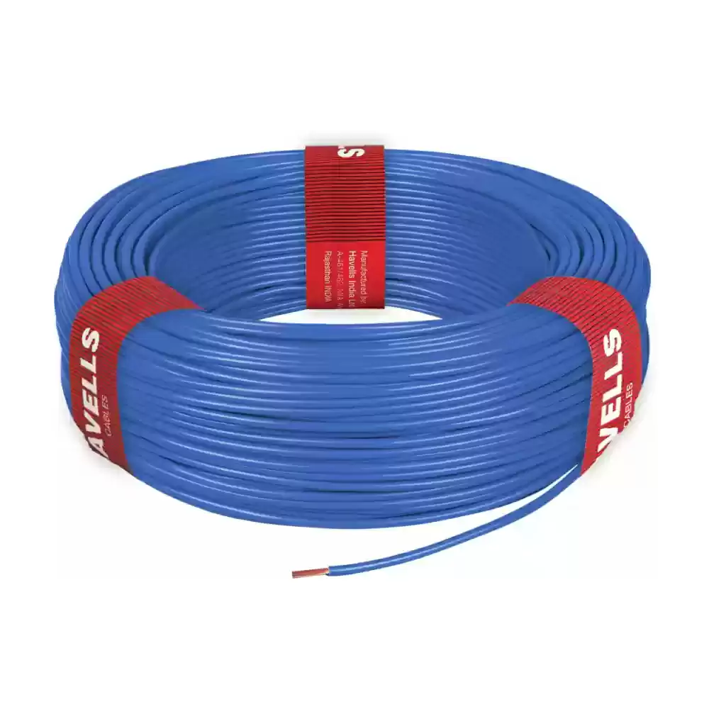 Havells Lifeline FR 1 Sq mm Electrical Wires, 200 Meter - Blue