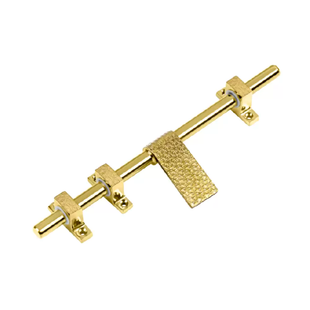 Arrow By Jolly Venetian Antiqa Latch Stainless Steel 202 Floret Door Aldrop (10 Inch x 12 mm) -  PVD Gold Finish