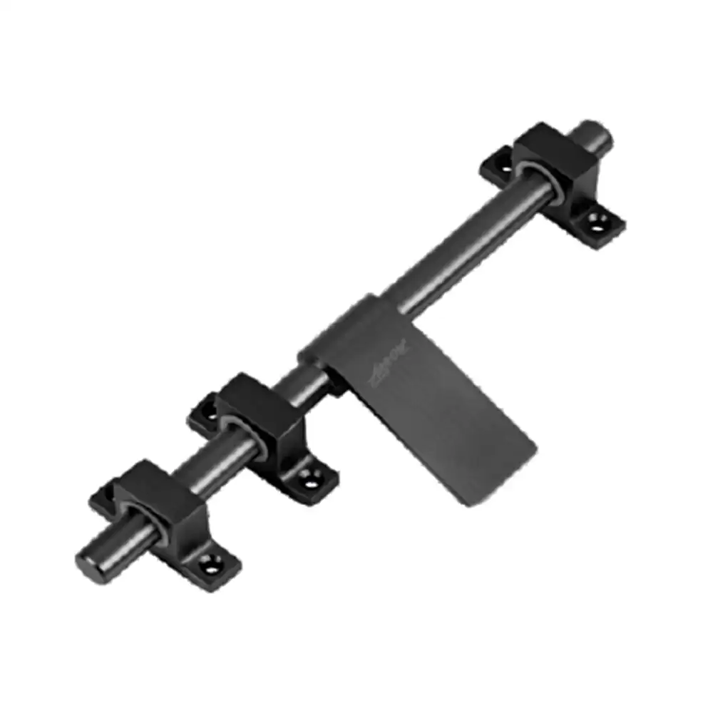 Arrow By Jolly Classic Latch Stainless Steel 202 Door Aldrop (8 Inch x 12 mm) - Raven Black Finish