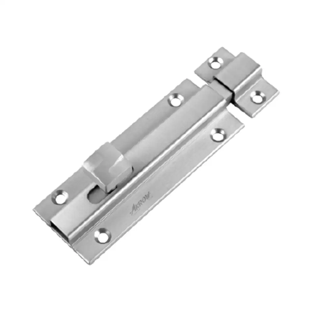 Arrow By Jolly Cubix Stainless Steel 202 Baby Latch Tower Bolt - 100 mm (Rustoline Finish)