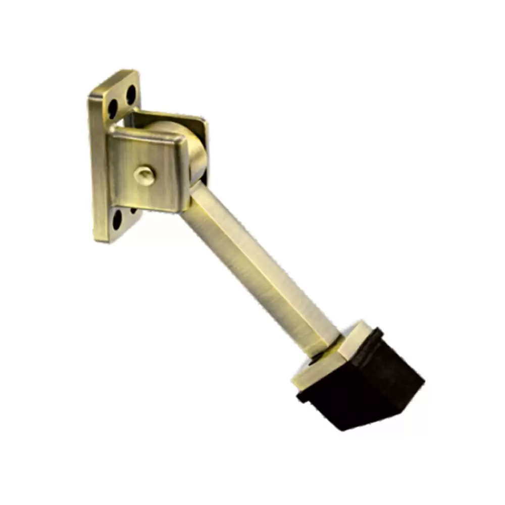 Arrow By Jolly Pixel Stainless Steel 202 Kick Down Door Stopper - (Antique Brass Finish)