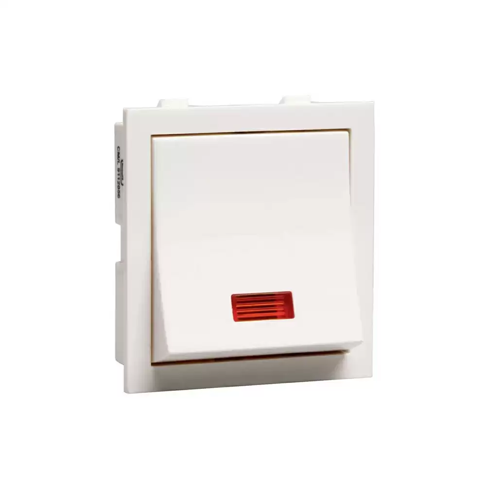 Havells Thames 32 Amp 2 Module DP Switch with Indicator - White