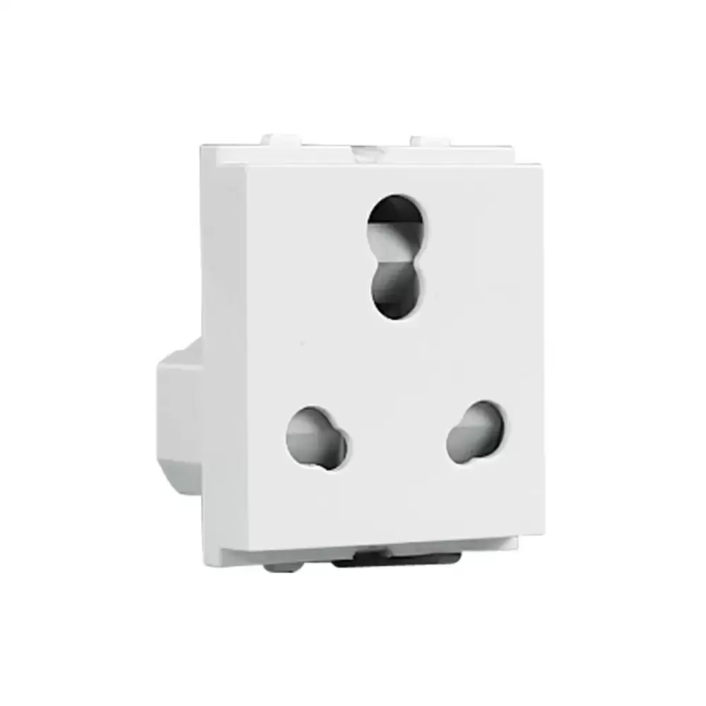 Havells Verona 10/16 Amp Shuttered Socket - White