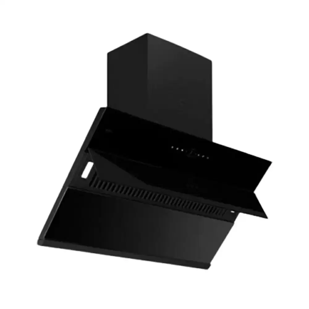 Kaff Albury LX DHC 90 Cm Filterless Auto Clean Wall Mounted Kitchen Chimney, Suction Capacity - 1420 Nm3/H (Black)