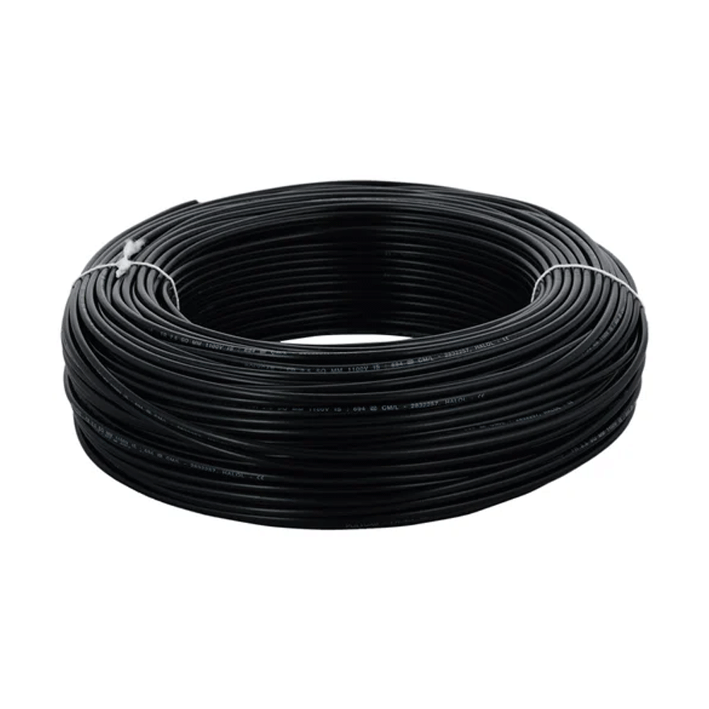 Finolex 1 Sq. mm Single Core Unsheathed FR PVC Insulated Electric Wire, 180 Meter - Black