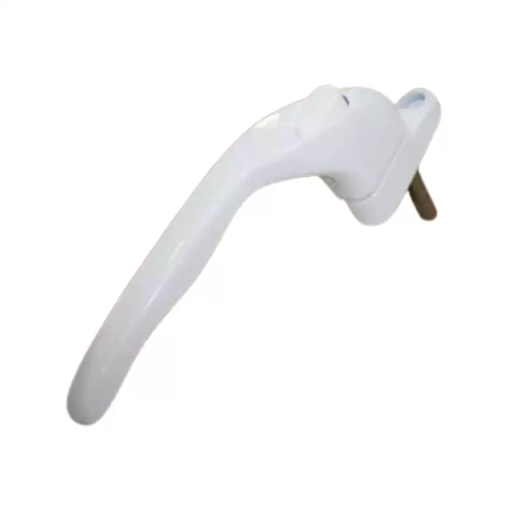 Push Button Handle for uPVC Casement Windows - McCoy PBH-1 -White Left   - McCoy 8M