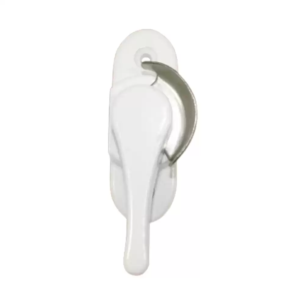 Crescent Lock for uPVC Sliding Window - McCoy CL-1 - Right - White - McCoy 8M