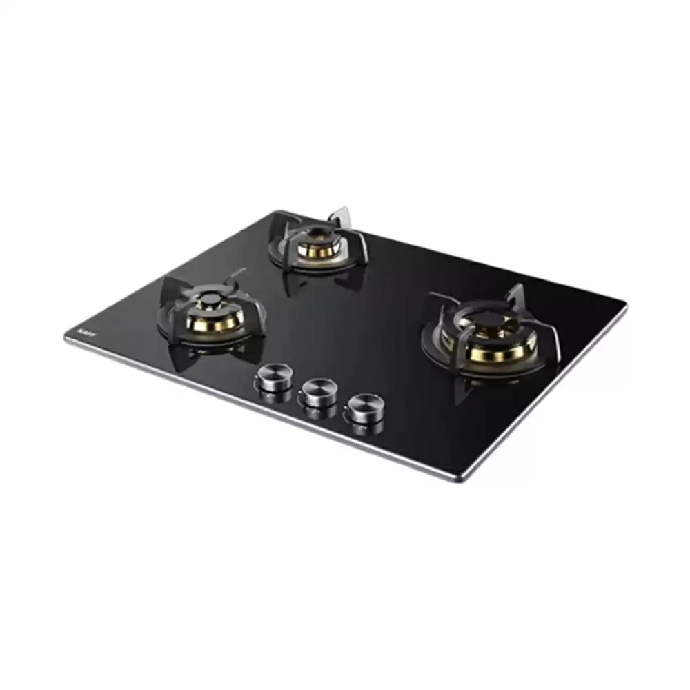 Kaff BLH 603 60 cm 3 Brass Burners Auto Ignition Built-in Hob - Black