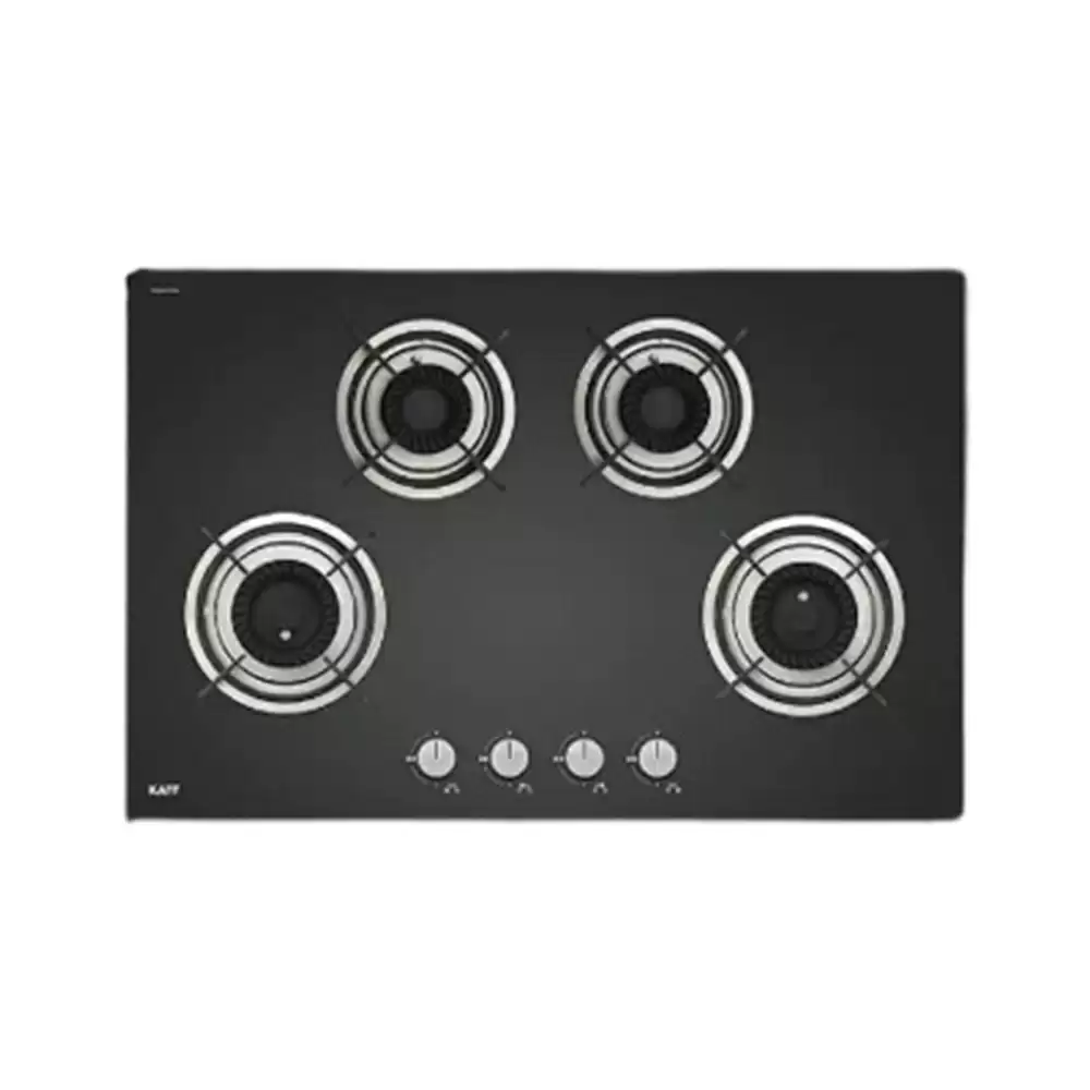 Kaff CRH 804 Black Coated Tornado Style, Built -in Hob ( 4 Burner)