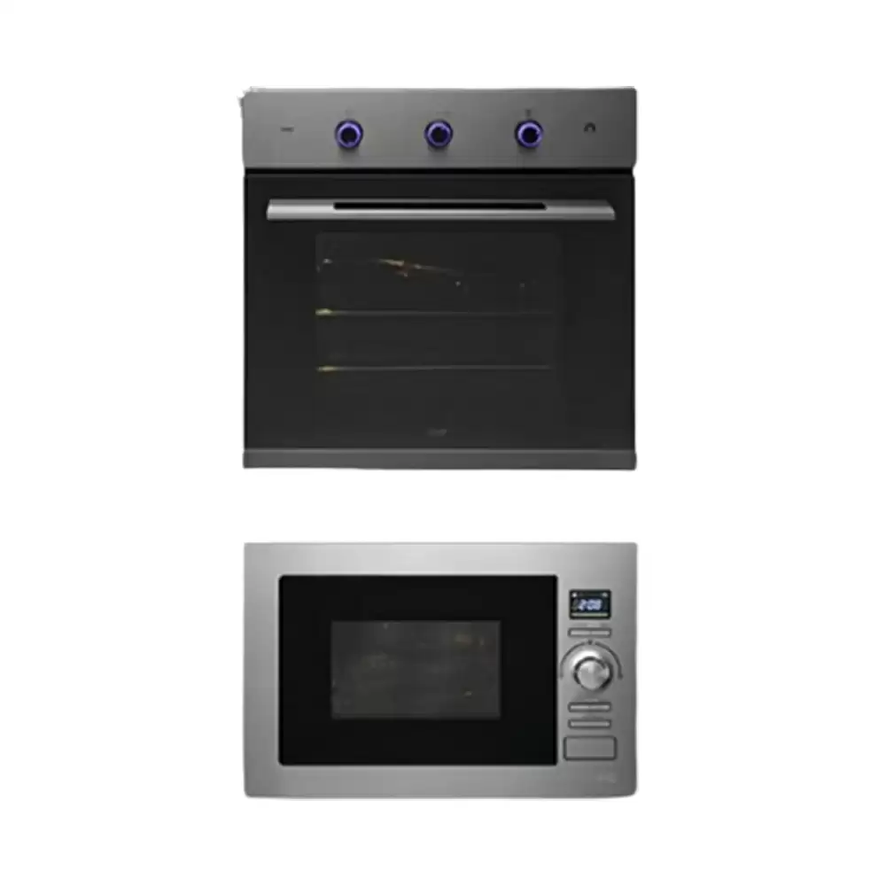 Kaff KOV 70AMSS (Rotary Knob Control, 70 L) Built-In Oven & KMW HN 6-BLK (Button & Knob Control, 28 L) Built-In Microwave - Combo