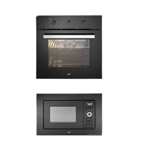 Kaff KOV 70BA6 (Rotary Knob Control, 70 L) Built-In Oven & KMW 5PJ (Button & Knob Control, 20 L) Built-In Microwave - Combo