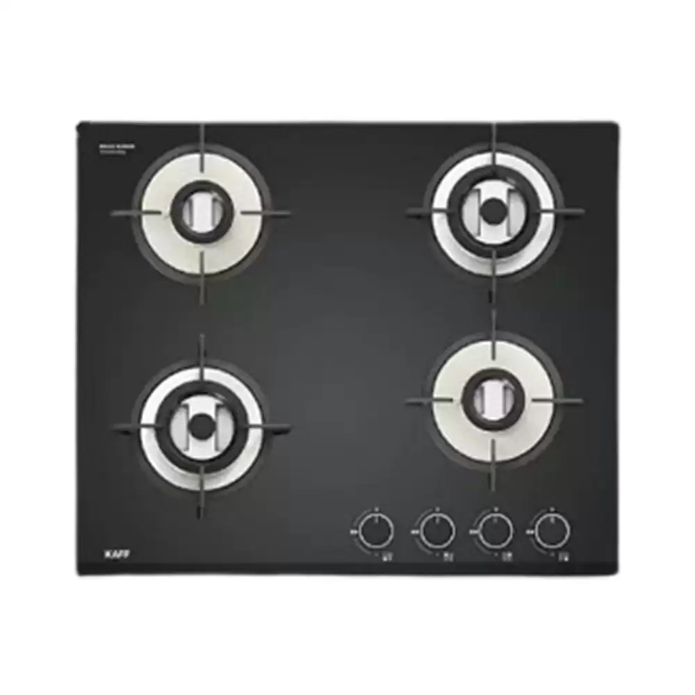 Kaff VRH 604 60 cm 4 Brass Burners Auto Ignition Built-in Hob (Black)