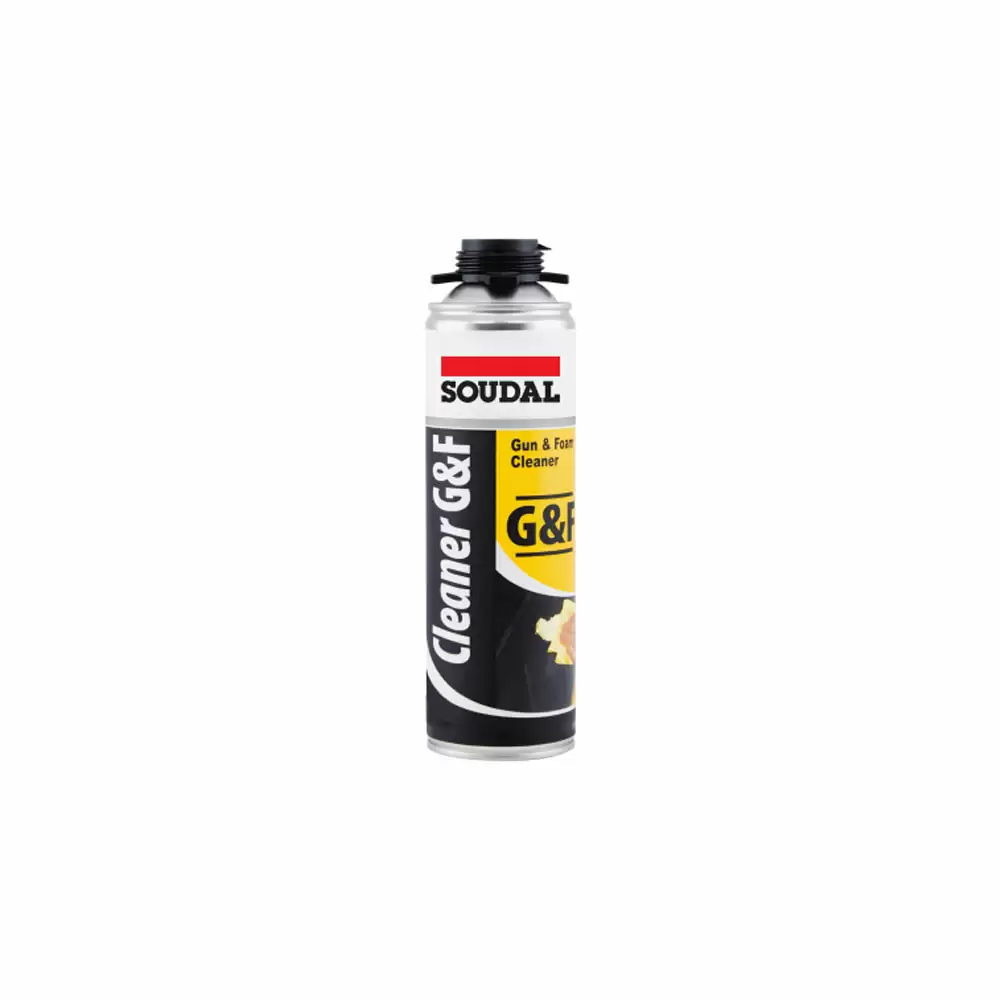 Soudal Cleaner G&F Expandable PU Foam - Colourless (500 ml)