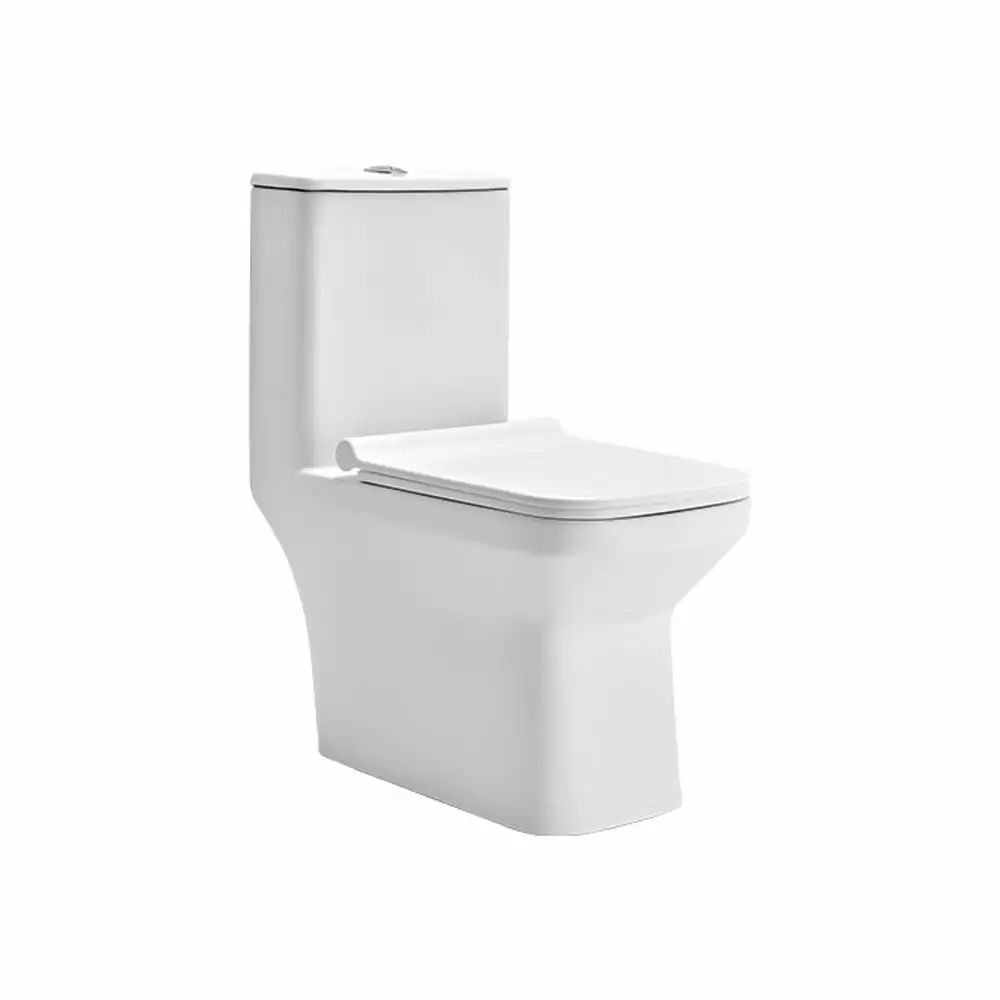 Cera Senator Tuscany Rimless One Piece WD 220 mm Commode with Duroplast Soft Close Seat Cover - Snow White