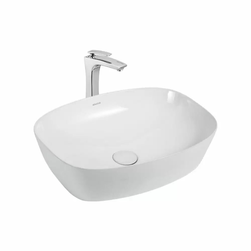 Cera Senator Serenade Thin Rim Tabletop Wash Basin - Snow White (505 x 385 x 135 mm)