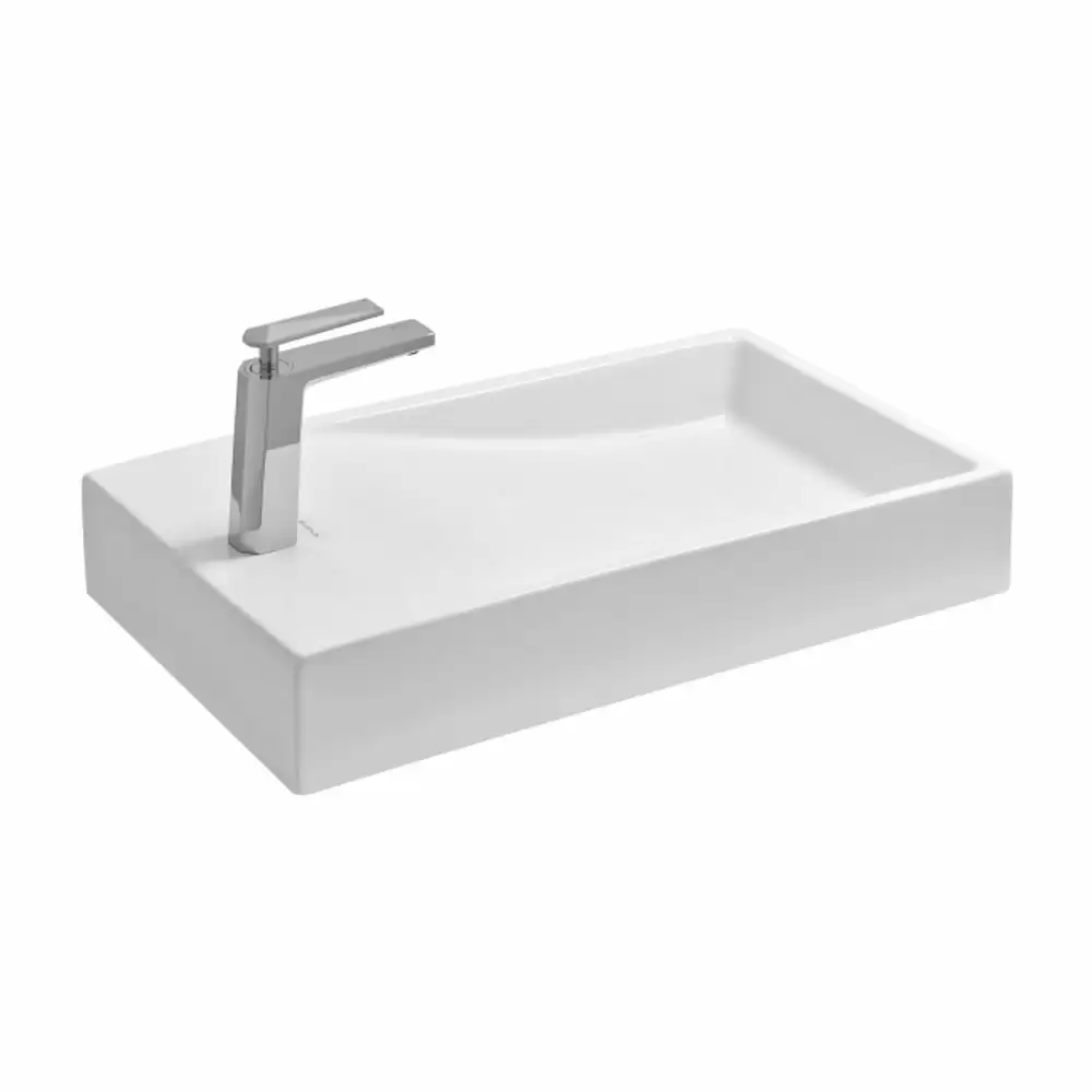 Cera Senator Aesthetic Edge Tabletop Wash Basin - Snow White