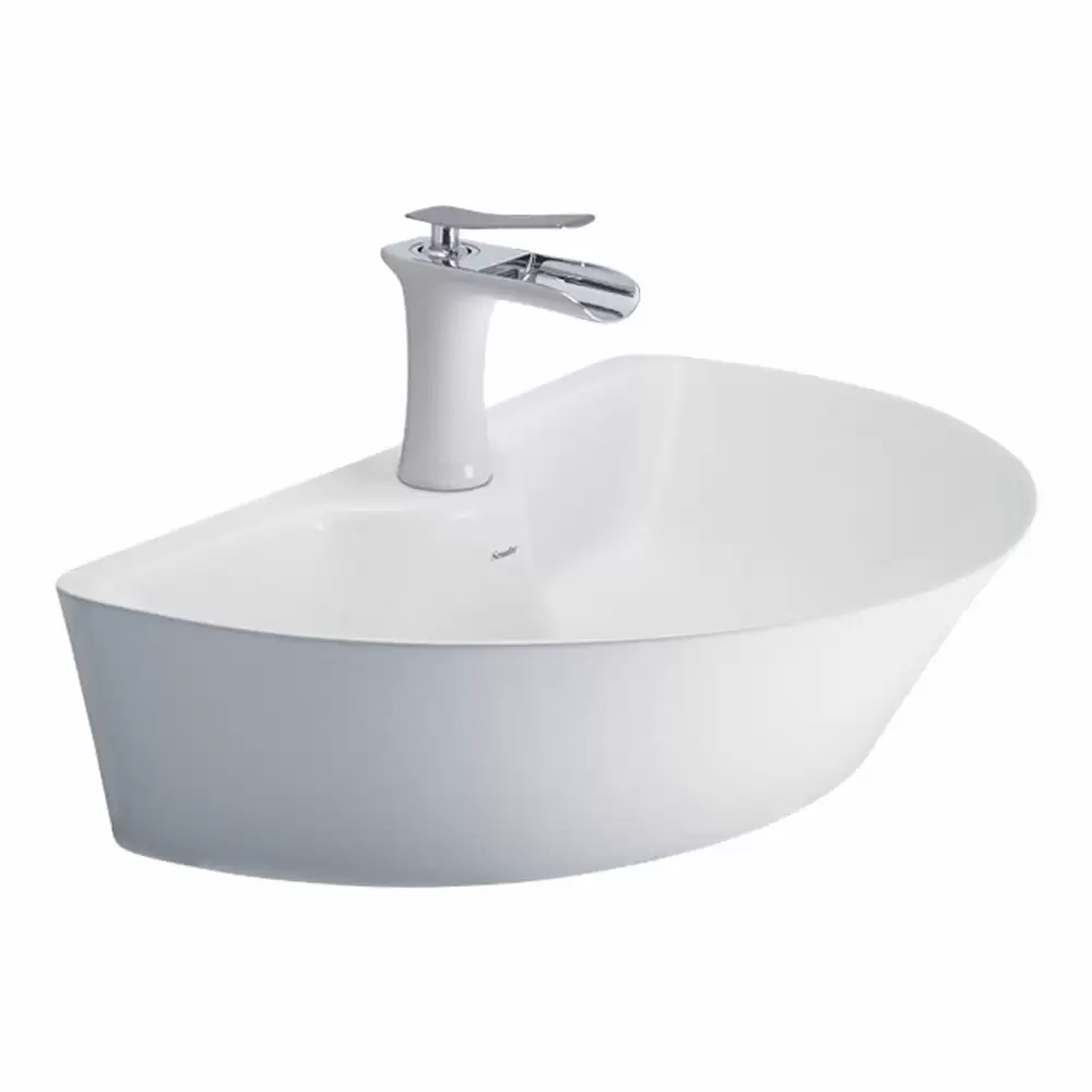 Cera Senator Stella Thin Rim Tabletop Wash Basin - Snow White