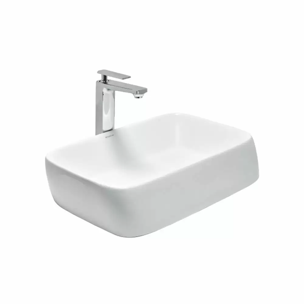 Cera Senator Sinatra Rimless Thin Rim Tabletop Basin - Snow White